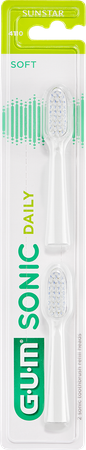 Gum Sonic Daily Brosse Dents Pile Tetes Blanche 2 1