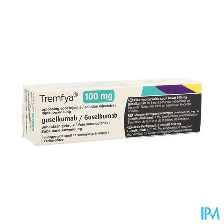 Tremfya 100mg/ml Opl Inj Voorgev.spuit Glas 1x1ml