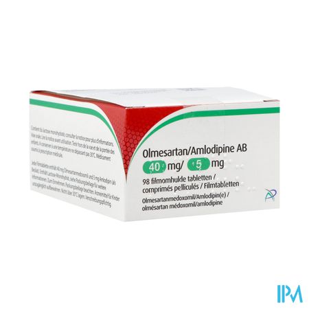 Olmesartan Amlodipine Ab 40/ 5mg Filmomh Tabl 98