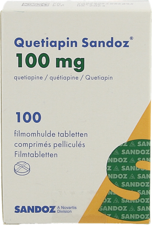 Quetiapin Sandoz 100mg Pot Filmomh Tabl 100 3