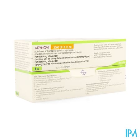 Adynovi 2000ie/5ml Pdr+solv Opl Inj Fl Inj 1+1