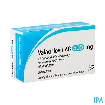 Valaciclovir Ab 500mg Comp 42x500mg