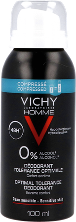 Vichy Homme Deo Aero Optimale Tolerantie 48h 100ml 2