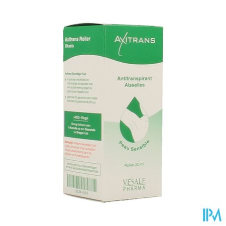 Axitrans Roller Gevoelige Huid A/transpirant 20ml