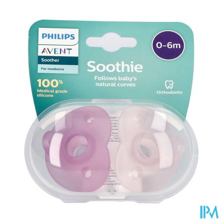 Philips Avent Sucette +0m Soothie Girl 2