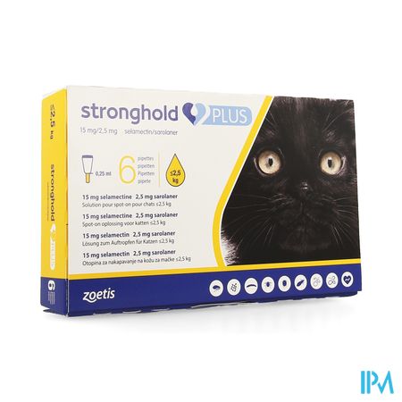 Stronghold Plus 15mg/ 2,5mg Sol Spot On Kat 6