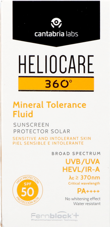 Heliocare 360° Mineral Tolerance Fluid Ip50 50ml 3