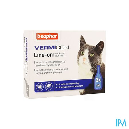 Beaphar Vermicon Line-on Chat 3x1ml