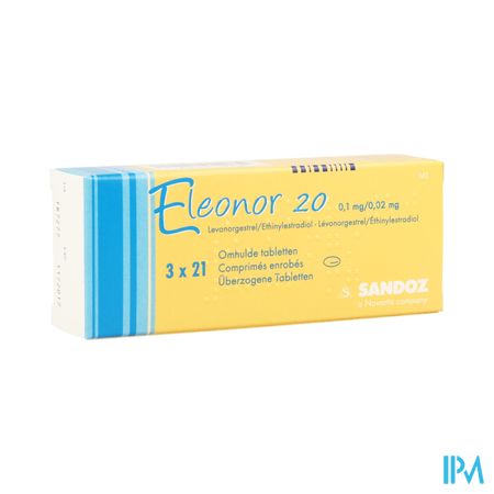 Eleonor 0,1mg/0,02mg Tabl Enrobee 3x21