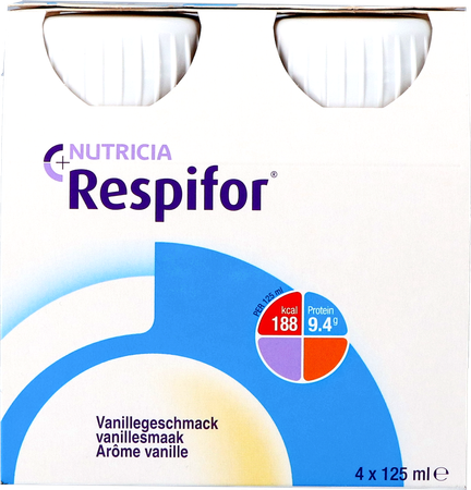 Respifor Aroma Vanille Flessen 4x125ml 1