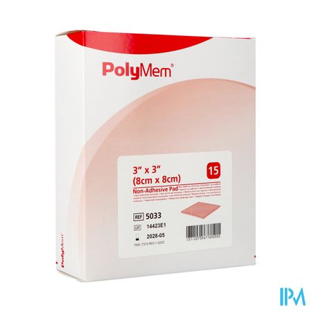 Polymem Quadrafoam Niet-klevend 7,6cmx 7,6cm 15