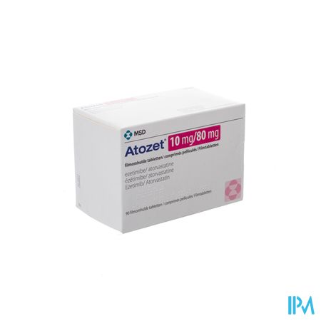 Atozet 10mg/80mg Filmomhulde Tabl 90