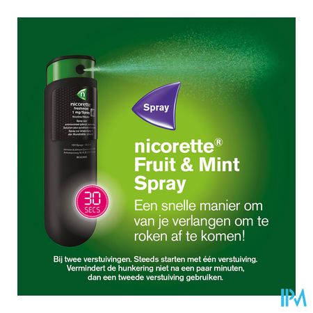 Nicorette Fruit&mint 1mg Mondspray Suikervr. 2x150