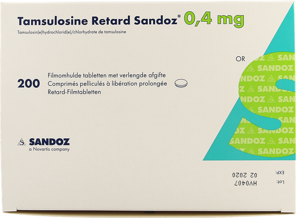 Tamsulosine Retard Sandoz 0,4mg Filmomh Tabl 200 4