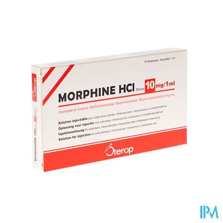 Morphine Hcl Amp 10 X 10mg/1ml S/c