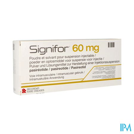 Signifor 60mg Pdr+solv Vr Susp Inj 1fl+voorg.spuit