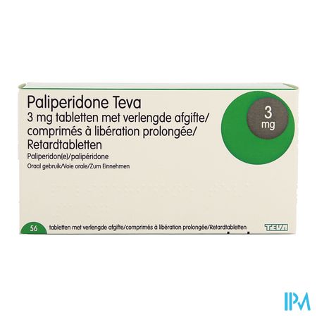 Paliperidone Teva 3mg Lib.prolongee Comp 56 X 3mg 1