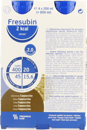 Fresubin 2 Kcal Drink 200ml Cappuccino 3