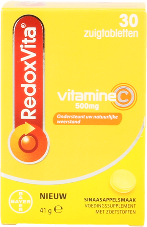 Redoxvita 500mg Sinaas Zuigtabl 30 6