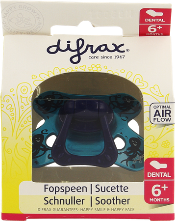 Difrax Fopspeen Sil Dental+ring 6m+ 800 14