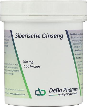 Siberian Ginseng Caps 100x650mg Deba 4