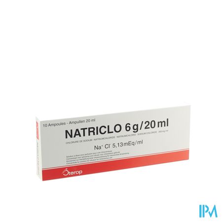 Natriclo Amp Inj 10 X 6g/20ml