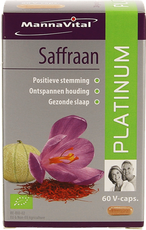Mannavital Bio Saffraan Platinum V-caps 60 2