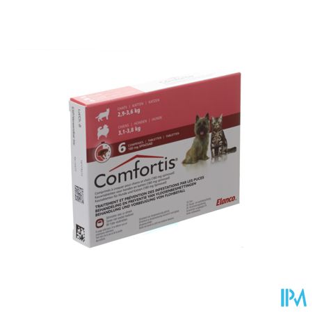 Comfortis 180mg Hond Kat Kauwtabletten 6