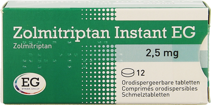 Zolmitriptan Instant EG 2,5Mg Tabl Orodisp 12 1