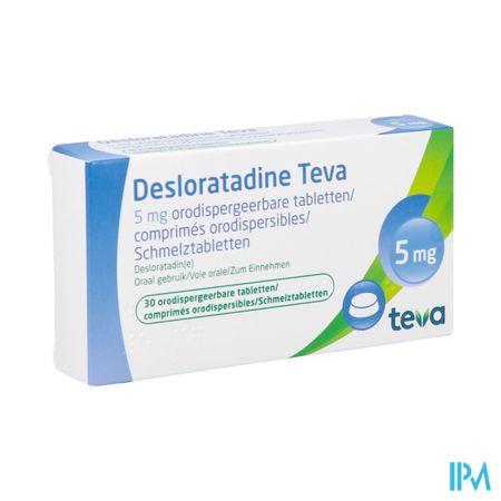 Desloratadine Teva 5mg Comp Orodisp 30 X 5mg