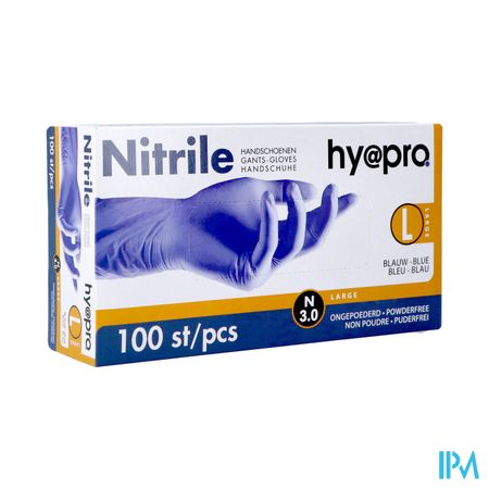 Pharmex Gants Nitril Bleu S/poudre l 100