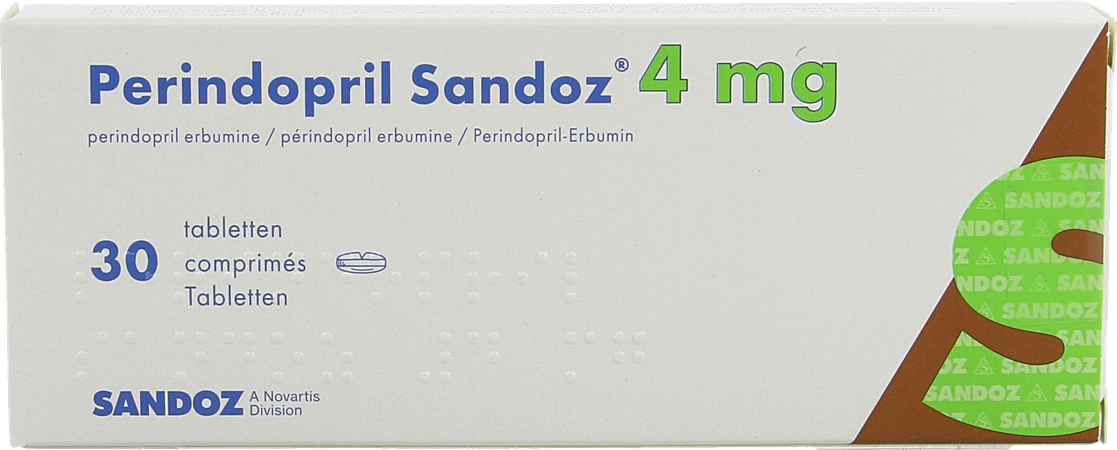 Perindopril Sandoz 4mg Sandoz Comp 30 X 4mg 3