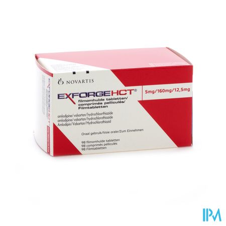 Exforge Hct 5mg/160mg/12,5mg Comp Omhulde 98 1