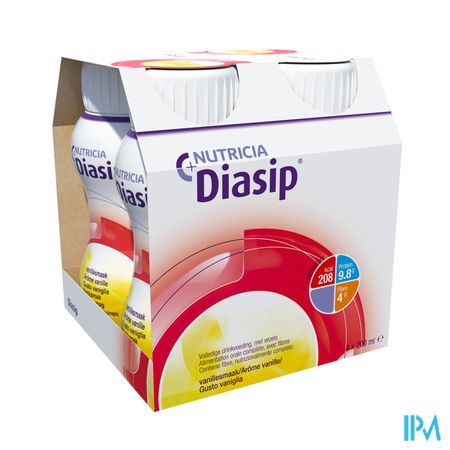 Diasip Vanille Fles 4x200ml