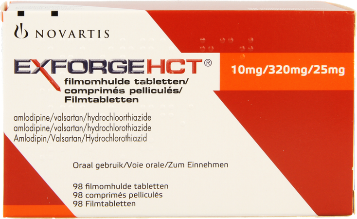 Exforge Hct 10mg/320mg/25mg Comp Omhulde 98 1