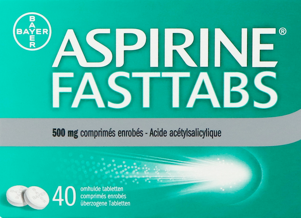 Aspirine Fasttabs 500mg Filmomh Tabl 40 3