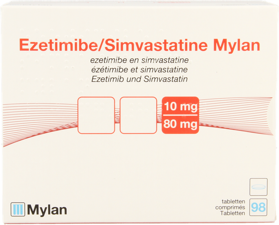 Ezetimibe Simvastatine Viatris 10mg/80mg Comp 98 1
