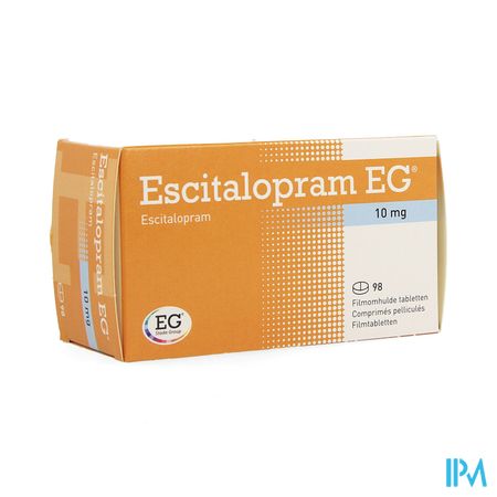 Escitalopram EG 10 Mg Comp Pell 98 X 10 Mg