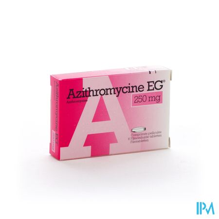 Azithromycine 250 Mg EG Comp Pell  6X250 Mg