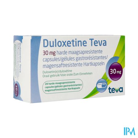 Duloxetine Teva 30mg Maagsapresist Caps 28 X 30mg