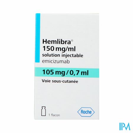 Hemlibra 105mg/0,7ml Opl Inj Fl Inj 1 +cnk 4125928 2