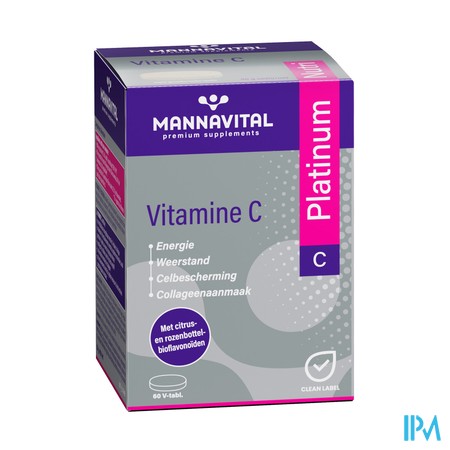 Mannavital Vitamine C Platinum 60V-CAPS 60