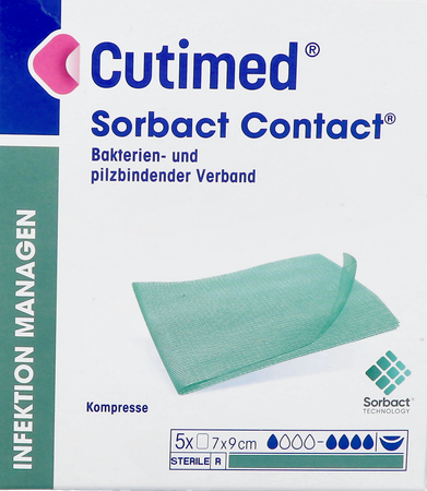Cutimed Sorbact Contact Cp 7x9cm 5 2
