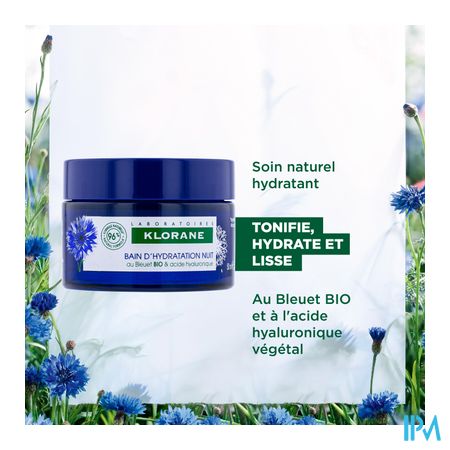 Klorane Gezicht Korenbloem Nacht Hydra Bad 50ml 7