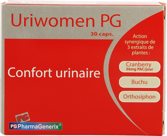 Uriwomen Pg Pharmagenerix Caps 30 3