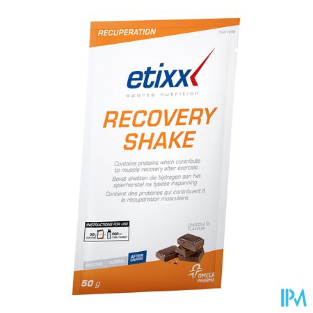 Etixx Recovery Shake Chocolat 1x50g 1