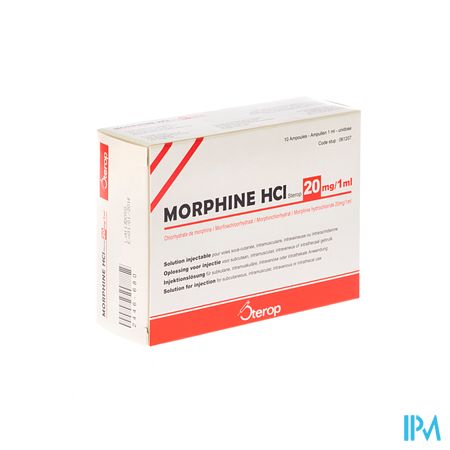 Sterop Morf 20mg 1ml Z/b 10 Amp Ud 1