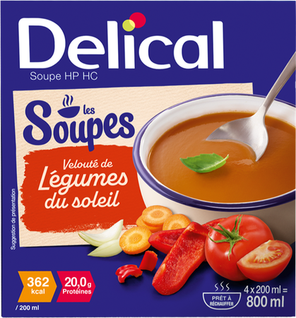Delical Soupe Veloute Legumes Soleil 4x200ml 1