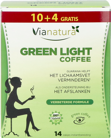 Vianatura Green Light Coffee Zakje 10+4 Gratis 1