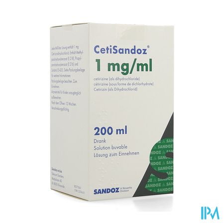 Cetisandoz Sandoz Sol Per Os 200ml 1mg/ml